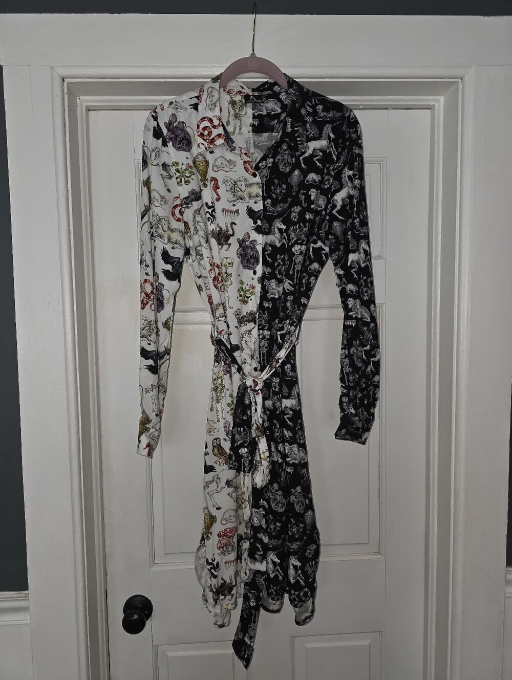 Pretty Snake Freaks Of Nature Hybrid Shirt Dress Medium Excellent - Picture 2 of 11